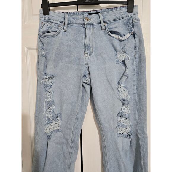Edgely size 14 women's mid rise cropped relaxed boyfriend jeans - Picture 3 of 10